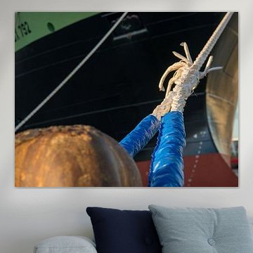 Trusses from ships to bollards by scheepskijkerhavenfotografie