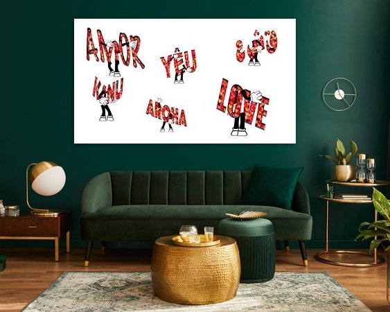 Example of the artwork in a room