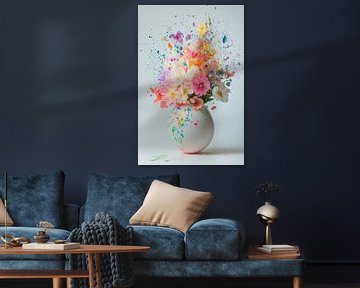 Blumenbombe der Farbe
