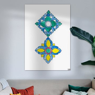 Thailändische Aquarellfarbe