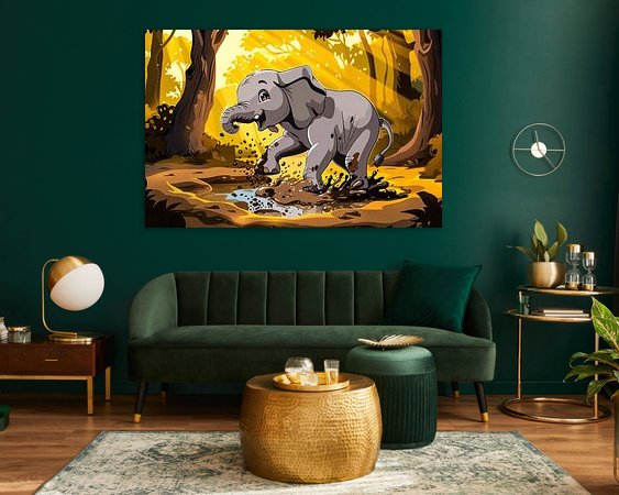 Example of the artwork in a room