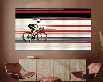 Racefietser in snelle beweging van Frank Heinz