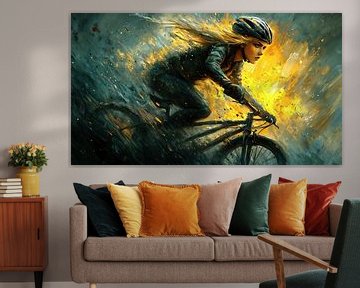 Vastberaden fietser in de vuurstorm van Frank Heinz