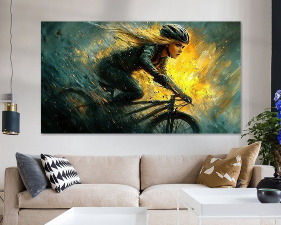 Example of the artwork in a room