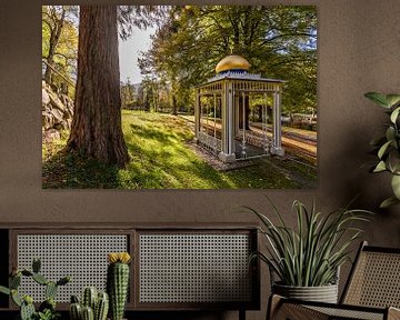 Moors paviljoen in het kuurpark van Bad Wildbad in het Zwarte Woud van Werner Dieterich