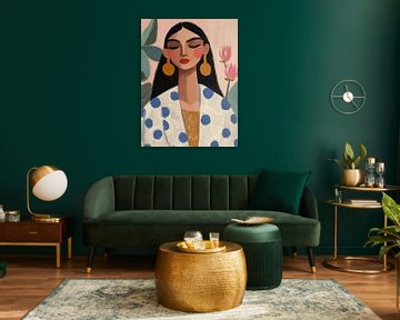 Daydreamer, modern illustration by Carla Van Iersel