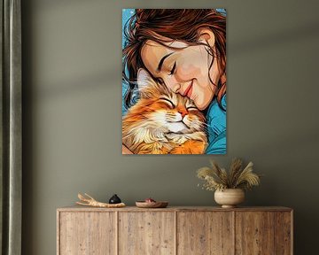 I love you Kitty #cat by JBJart Justyna Jaszke