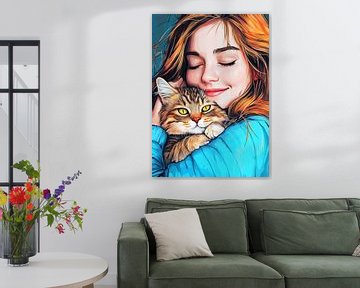 I love you Kitty #cat by JBJart Justyna Jaszke