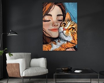I love you Kitty #cat by JBJart Justyna Jaszke