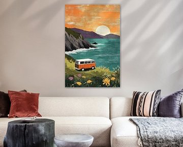 Vanlife in Pink no.2 van Studio BB