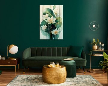 Dans van Witte Lotusbloemen no.3 van Studio BB