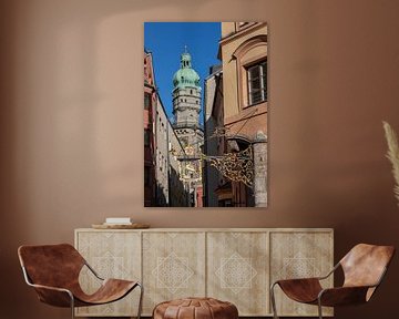 Innsbruck - Blick durch die Seilergasse zum Stadtturm