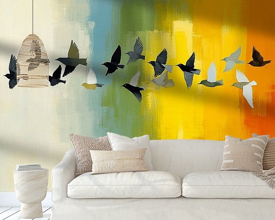Example of the artwork in a room