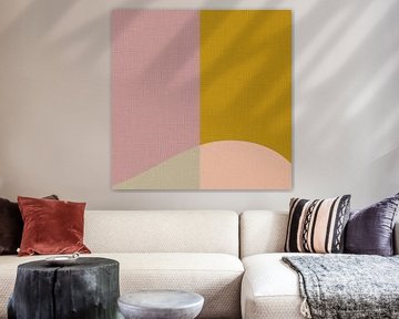 Modern abstract in een zacht kleurenpalet van Studio Allee