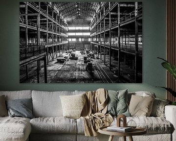 Het verlaten Centraal Magazijn van de Mijn te Heusden-Zolder van Heidi Daniëls