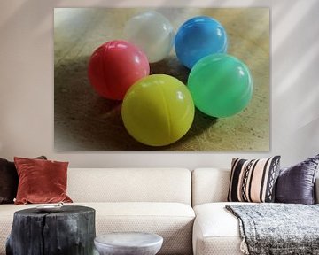 Toy balls nearby