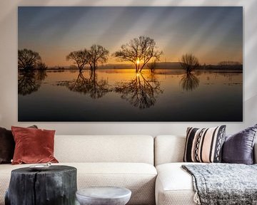 Zonsopgang aan het verdronken land van Bart Ceuppens