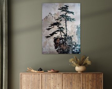 Nature Pin Rocher Montagne Harmonie Paysage Contraste