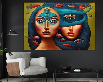 Portrait de femme moderne