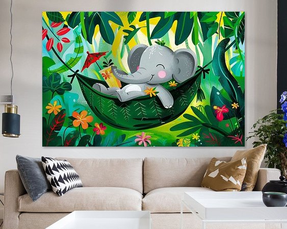 Example of the artwork in a room