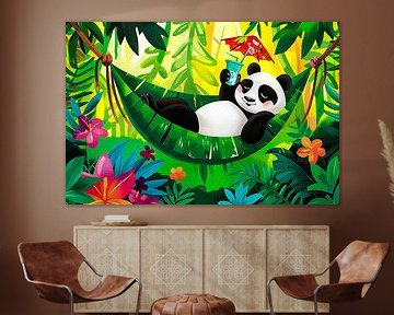 Panda ontspant in tropische sfeer van Imperial Art House