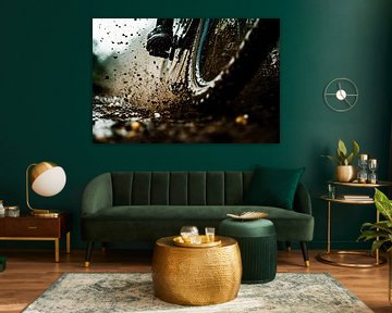 Dynamische fietstocht door modder van Imperial Art House