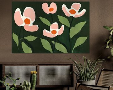 Minimalist soft blossoms by Lauri Creates