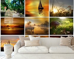 Example of the artwork in a room