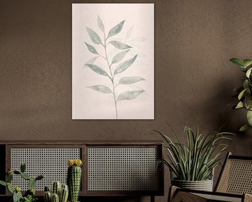 Japandi Aquarel tak zachtroze