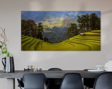 De adembenemende rijstvelden van Mu Cang Chai, Vietnam van Antwan Janssen