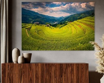 De adembenemende rijstvelden van Mu Cang Chai, Vietnam van Antwan Janssen