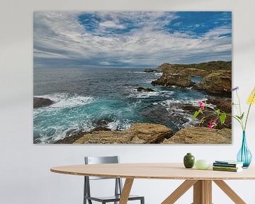 Wilde baai op het Ile du Gaou van Tanja Voigt