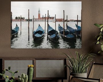 Gondolas in Venice by @themissmarple
