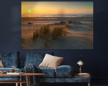 Duinen bij Petten bij zonsondergang van peterheinspictures
