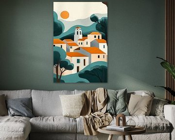 Minimalistisch Mediterraans Dorp no.2 van Studio BB