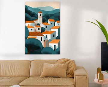 Minimalistisch Mediterraans Dorp no.3 van Studio BB