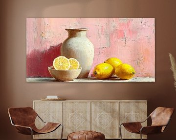Citrus & Keramiek in Roze no.2 van Studio BB