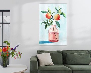 Perziken in Roze van Studio BB