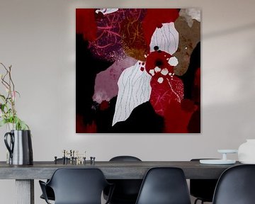 Abstract flower by annemiek art