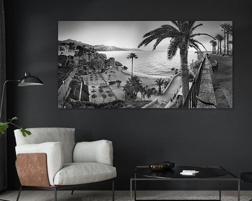 Nerja Costa del Sol in black and white by Manfred Voss, Black-White Photography