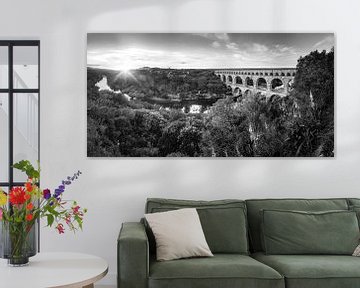 Pont Du Gard in black and white by Manfred Voss, Black-White Photography