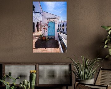 Wit bergdorp in Spanje van Voss fotografie