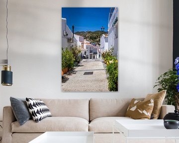 Wit bergdorp in Spanje van Voss fotografie