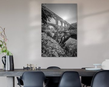 Pont Du Gard in black and white by Manfred Voss, Black-White Photography
