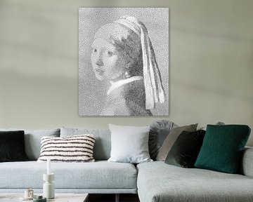 Meisje met de Parel - the dotted version von Marja van den Hurk