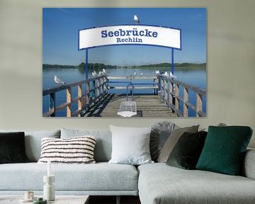 Rechlin pier,Müritz,Mecklenburgs merengebied van Peter Eckert
