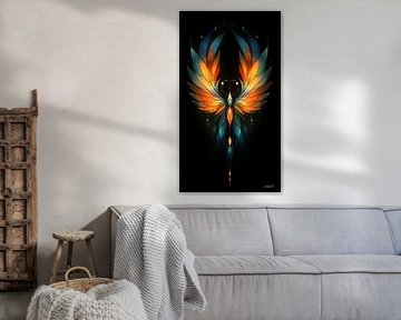 colourful symmetrical figure by Gelissen Artworks