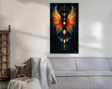colourful symmetrical figure by Gelissen Artworks