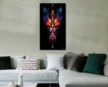 colourful symmetrical figure by Gelissen Artworks