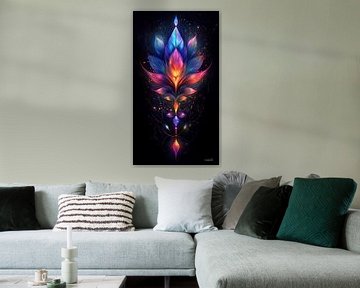 colourful symmetrical figure by Gelissen Artworks